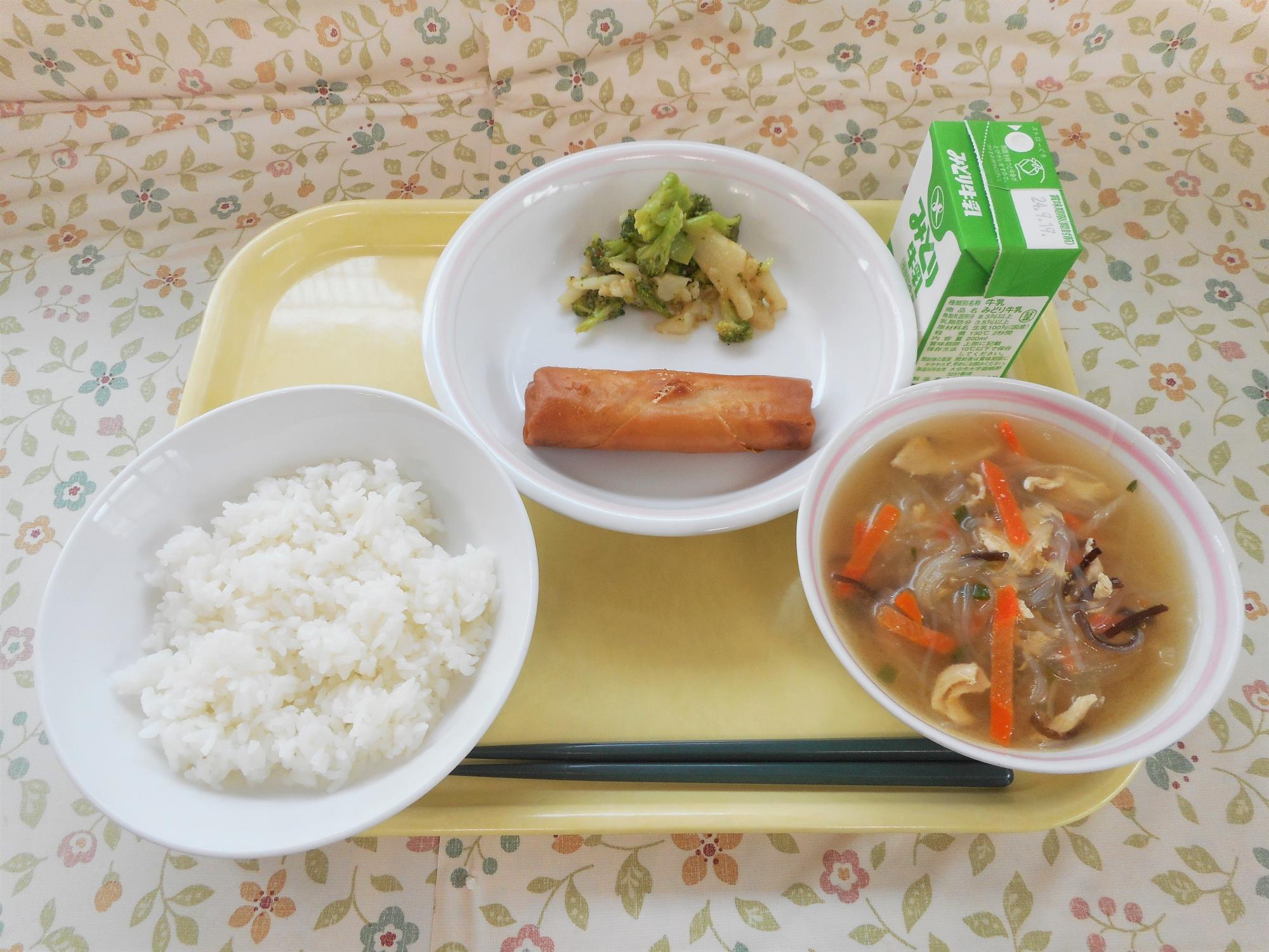 2024年9月10日の給食写真