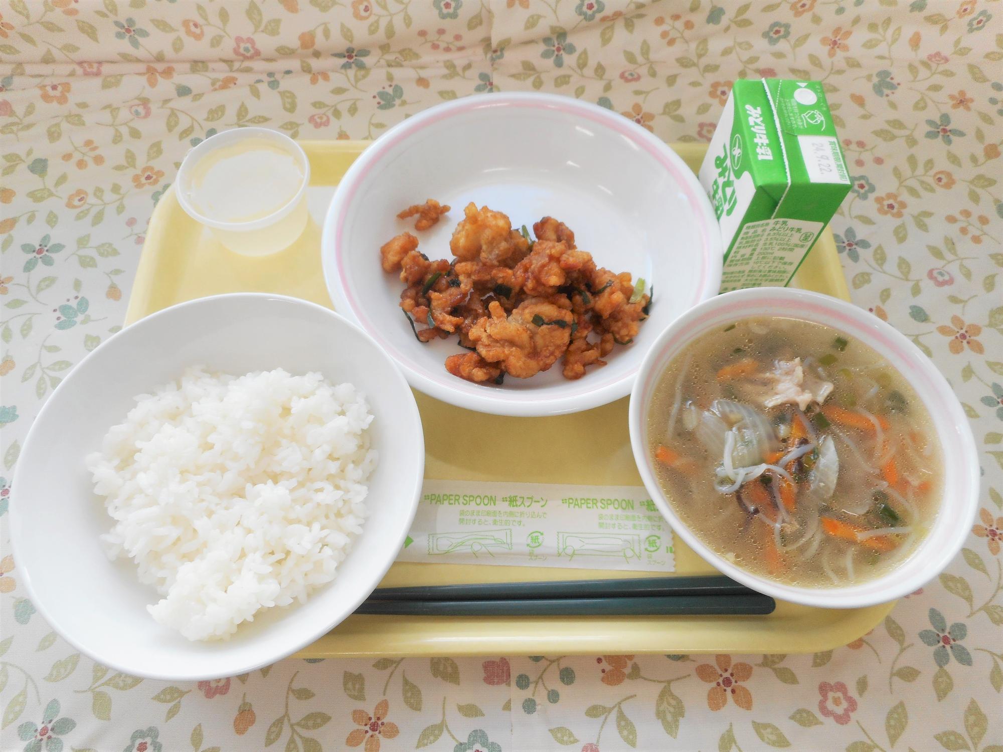 2024年9月13日の給食写真