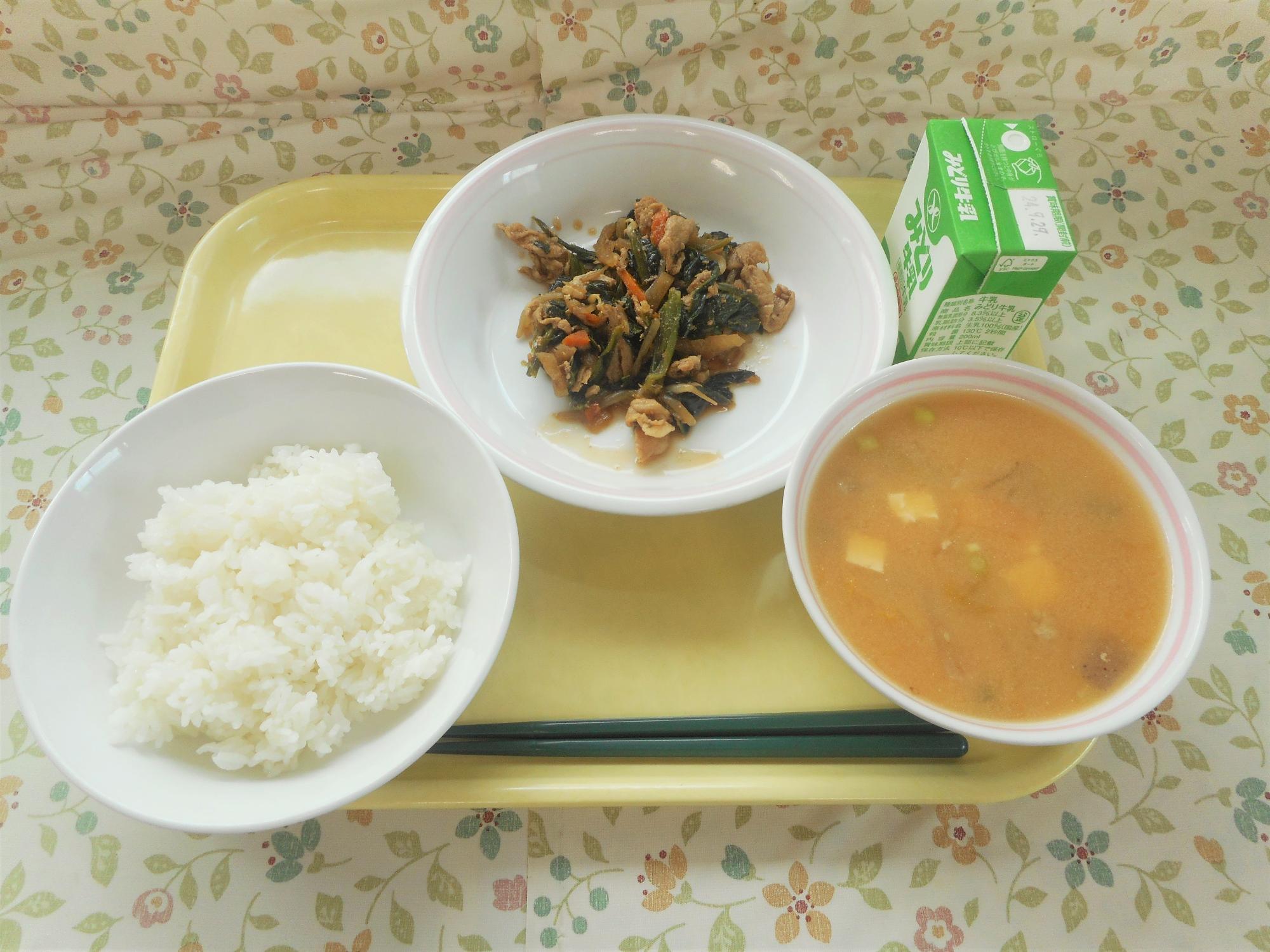 2024年9月20日の給食写真