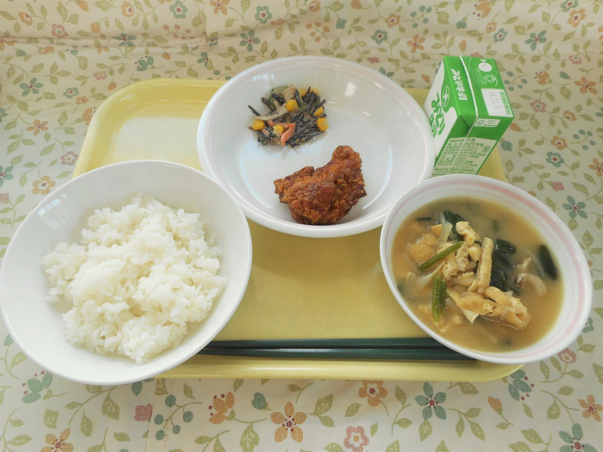 2024年9月26日の給食写真