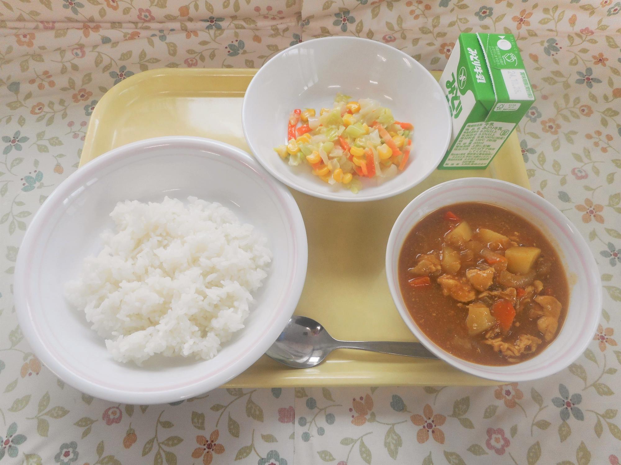 2024年10月17日の給食写真