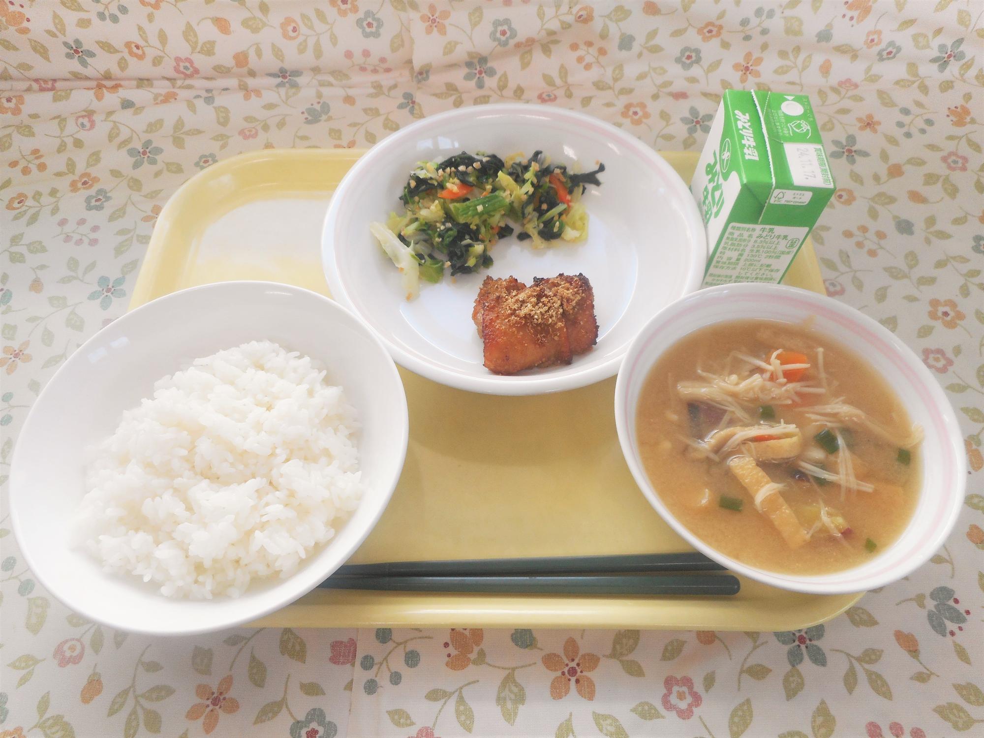 2024年11月8日の給食写真