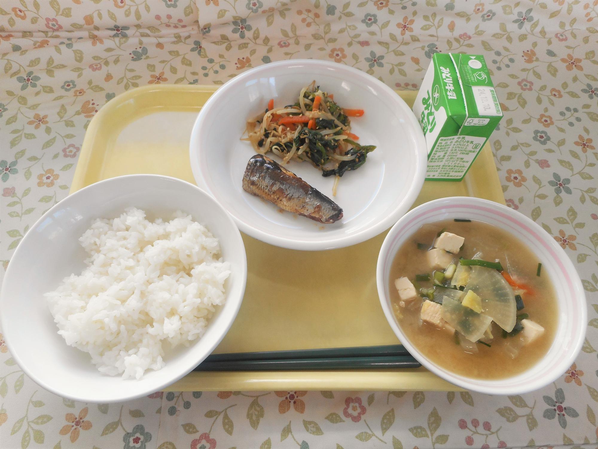 2024年12月2日の給食写真
