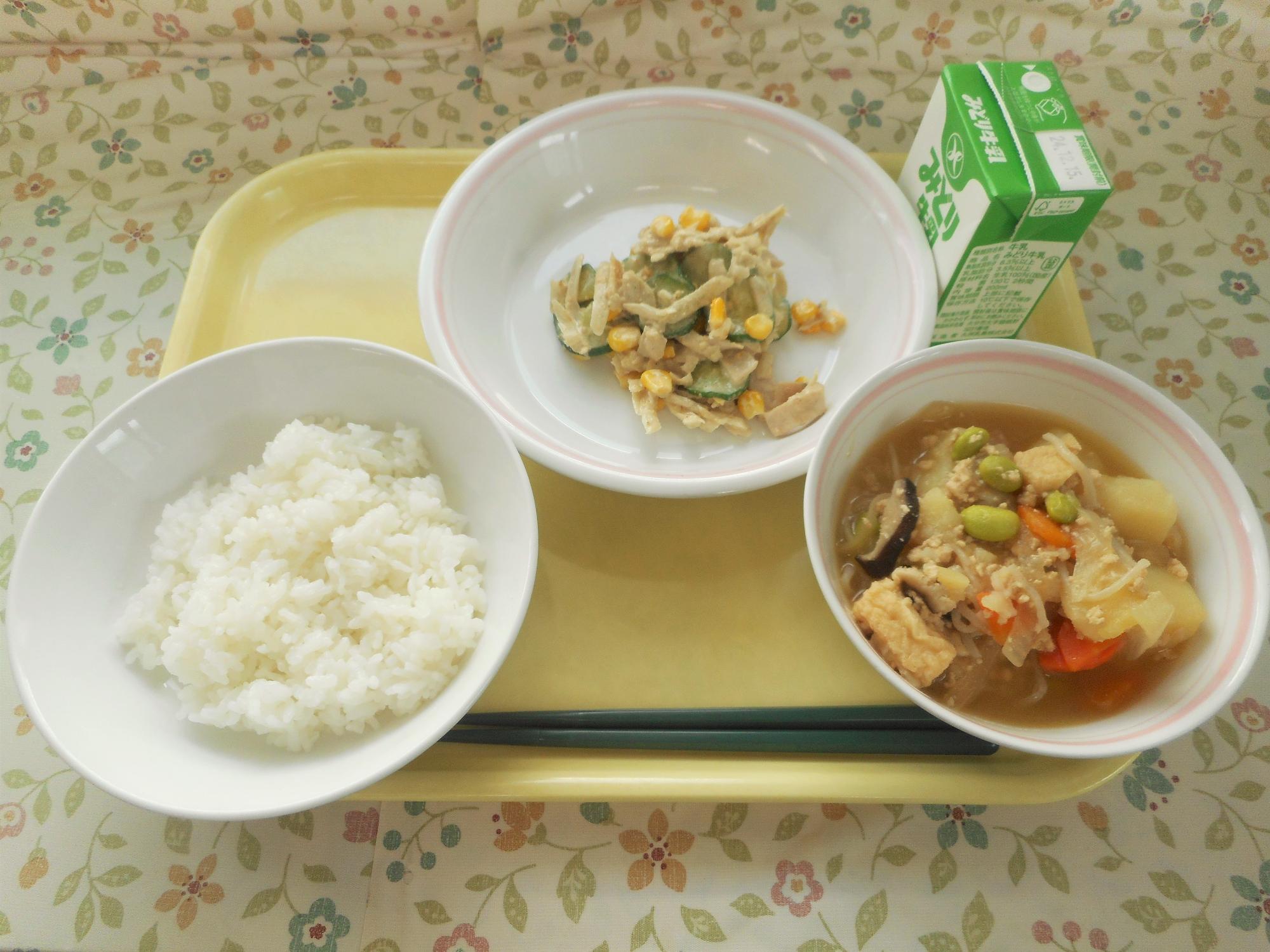 2024年12月6日の給食写真