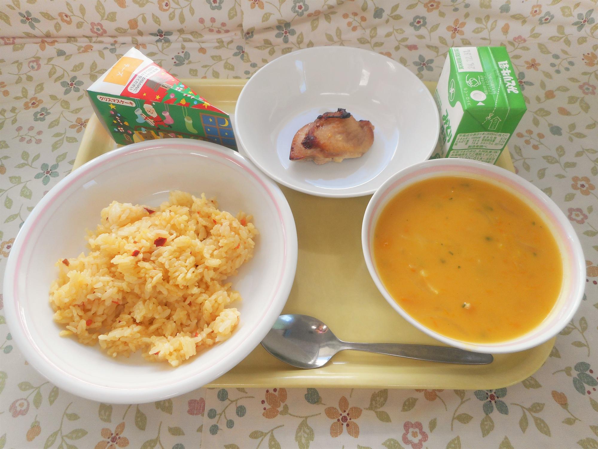 2024年12月23日の給食写真