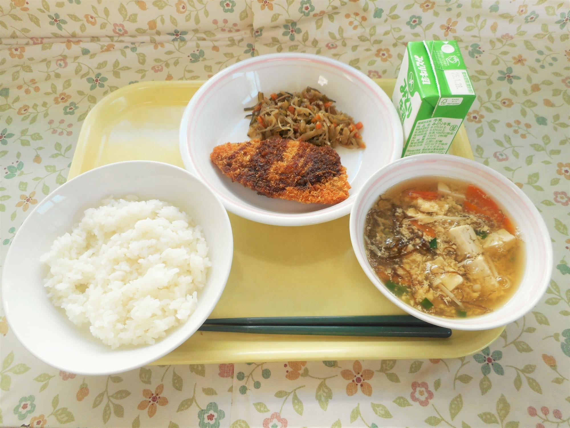 2025年1月20日の給食写真