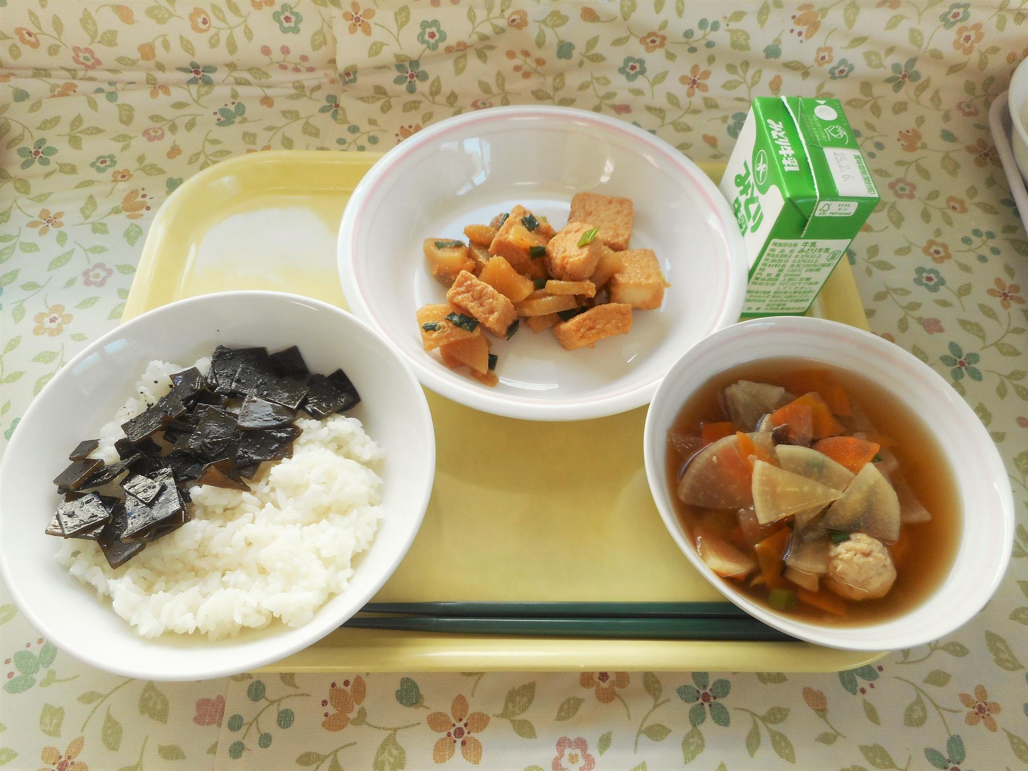 2025年1月28日の給食写真