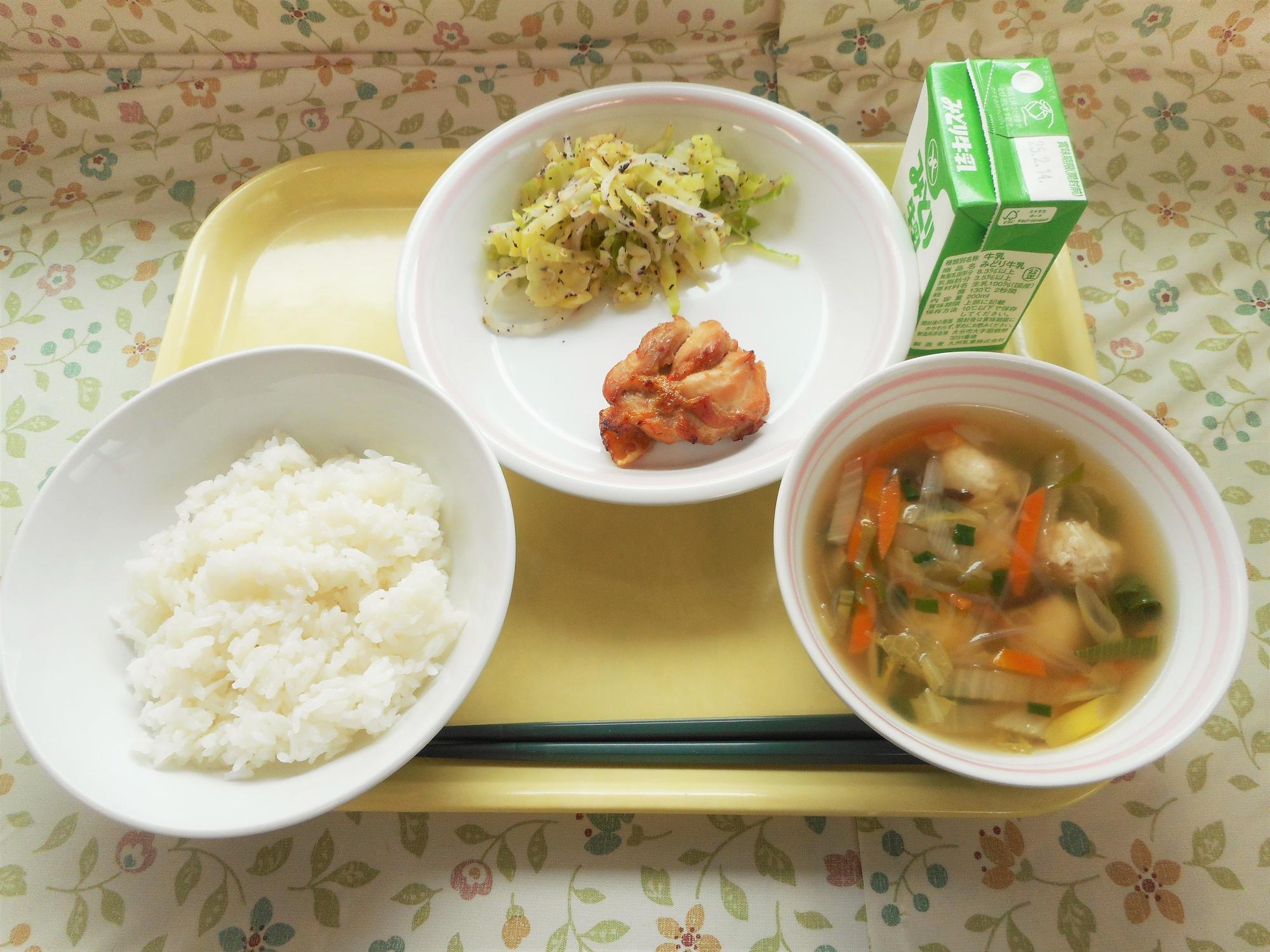 2025年2月6日の給食写真