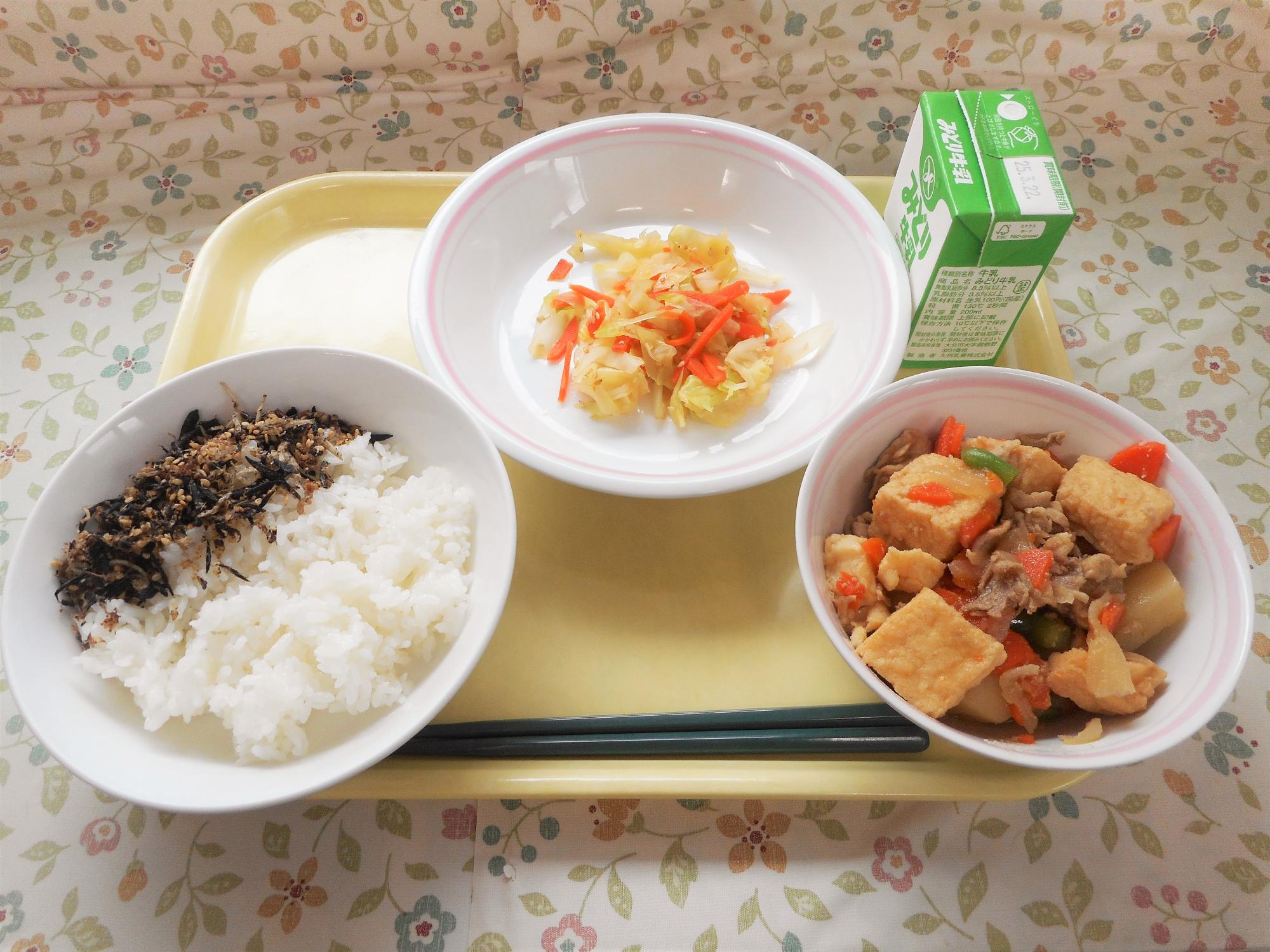 2025年3月13日の給食写真