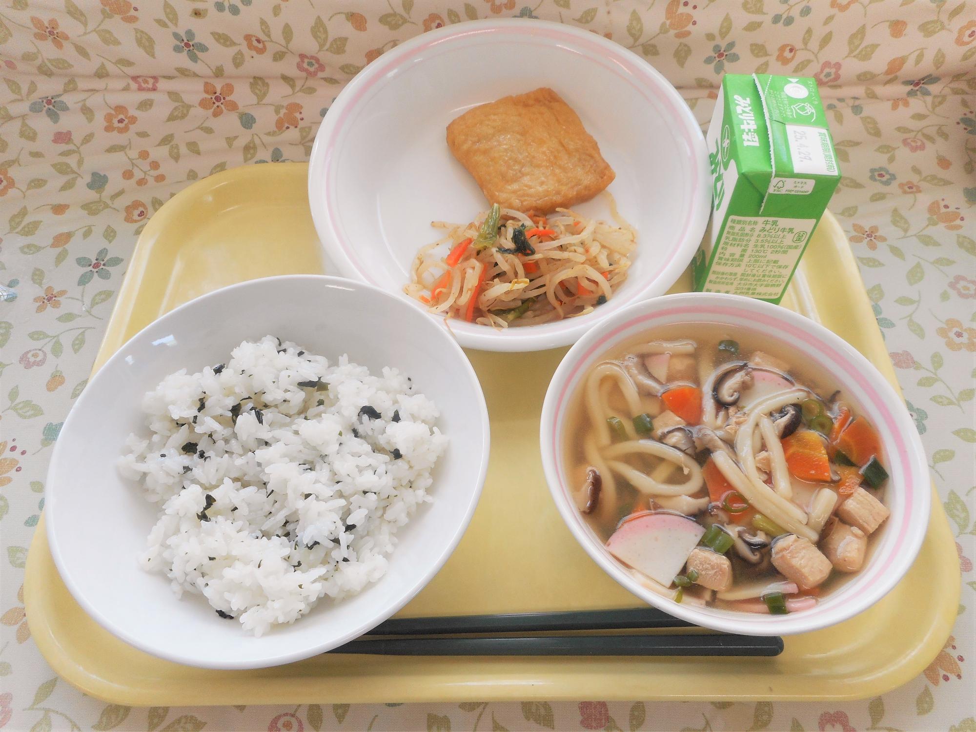 2025年4月21日の給食写真