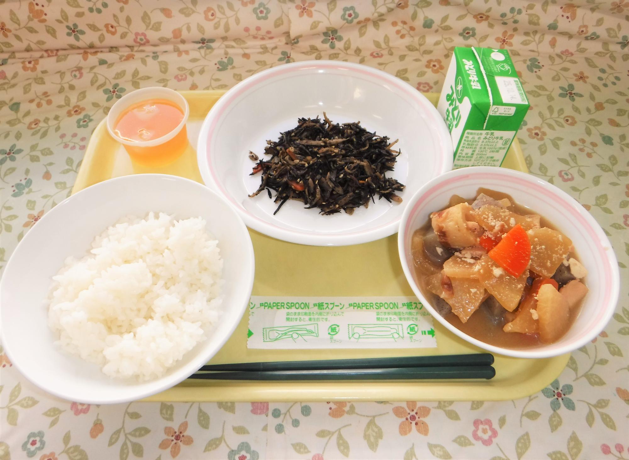 2025年10月6日の給食写真