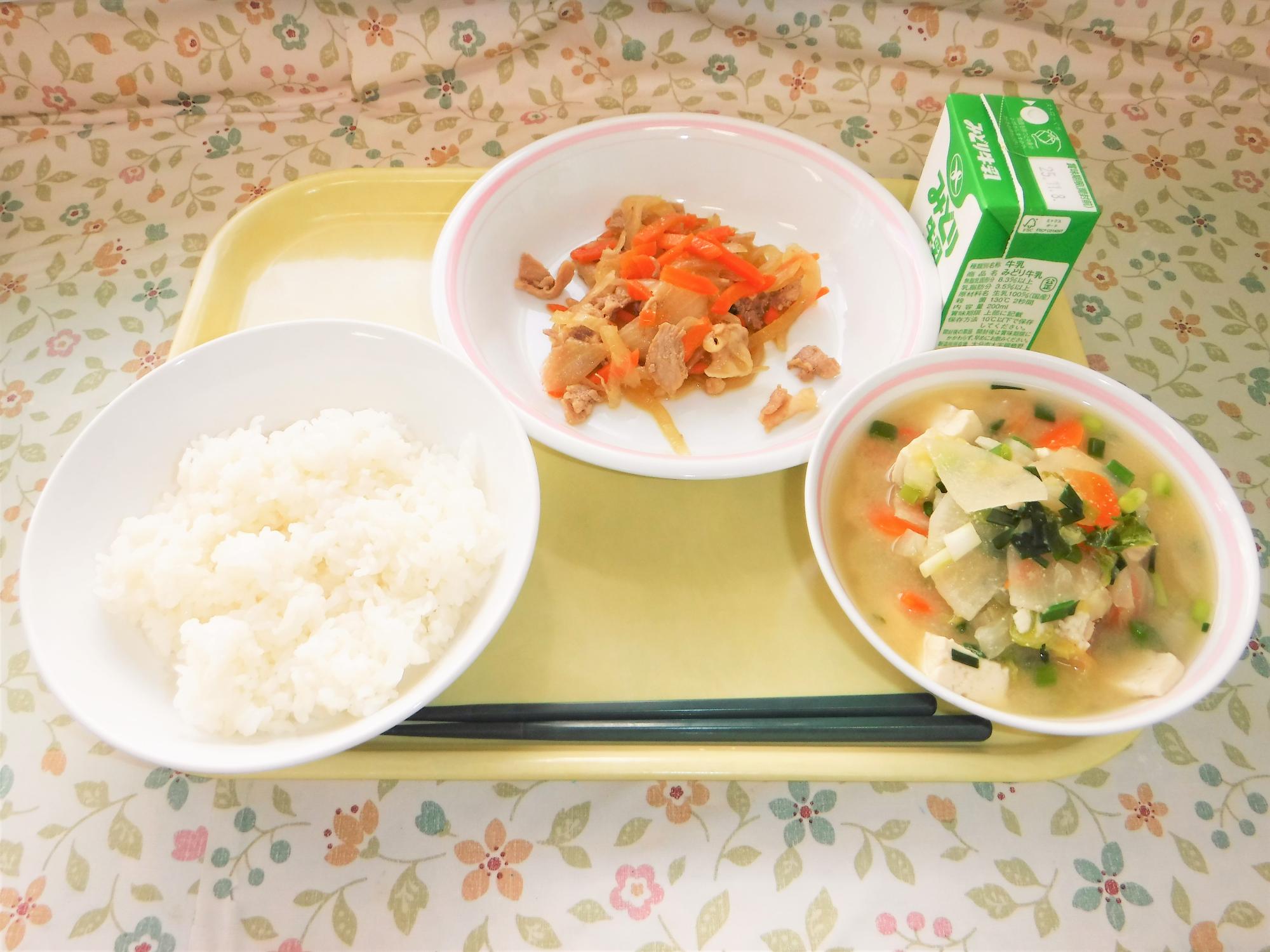 2025年10月30日の給食写真