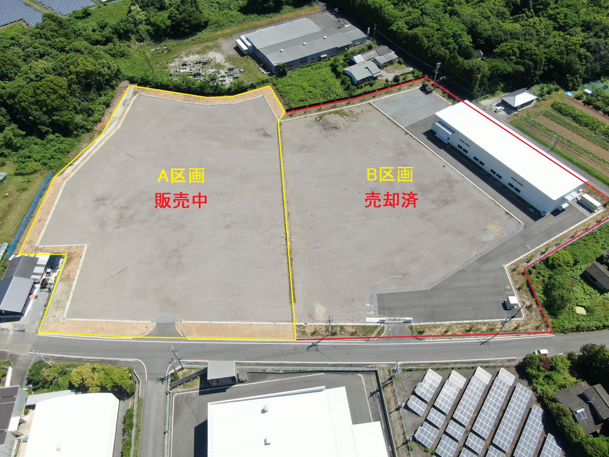 猿渡新工業団地販売区画写真