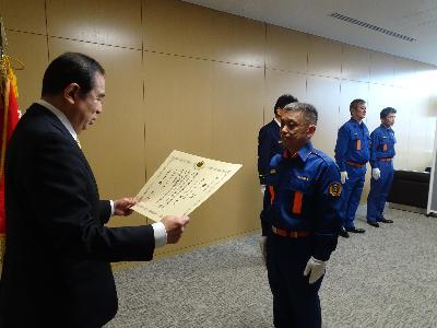 令和5年度消防庁長官表彰伝達式写真