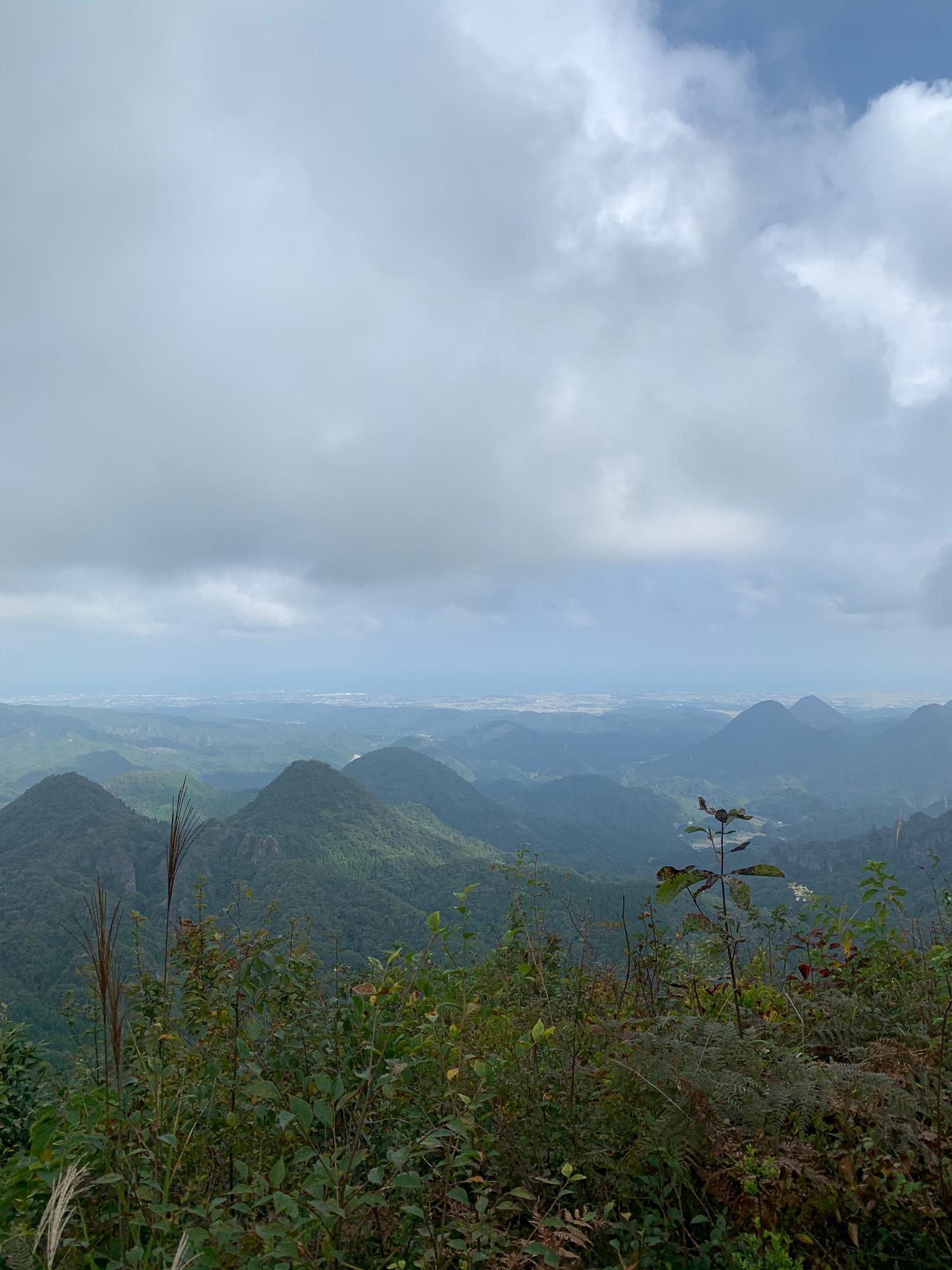 山頂からの景色