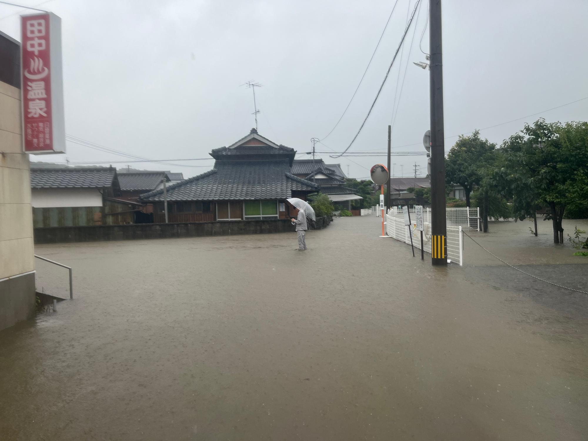 四日市 道路冠水