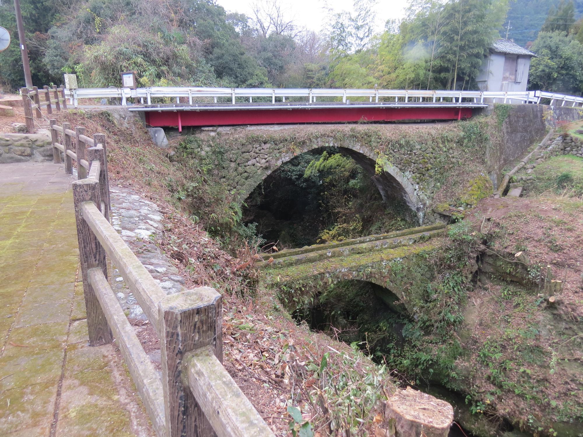 打上橋・打上水路橋伐採後