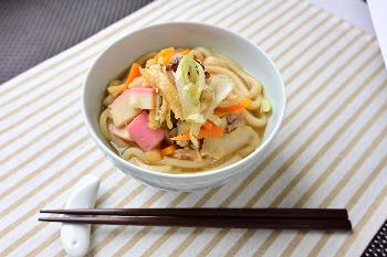 五目うどん完成2