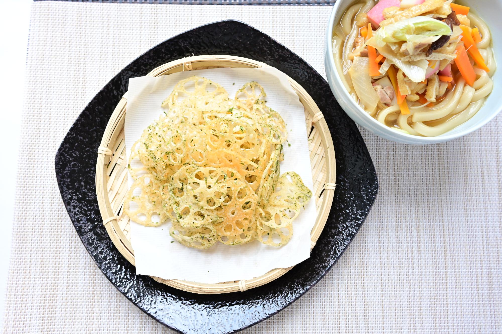 のり塩れんこんチップス