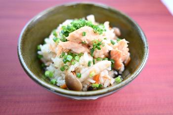 鮭のバターしょうゆごはん