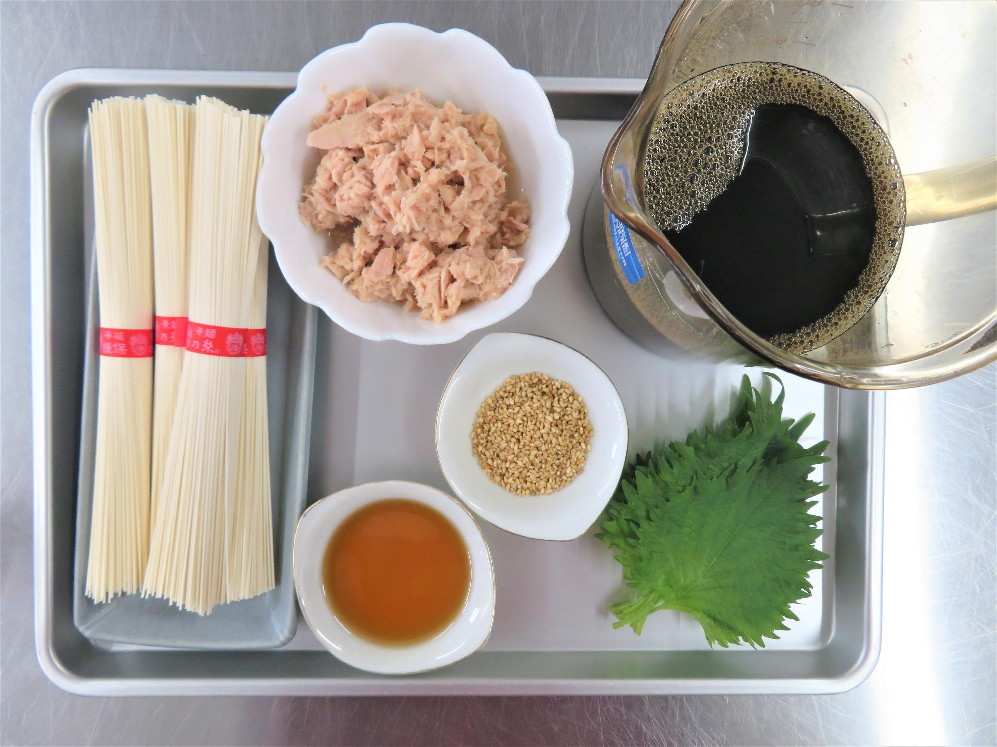 そうめん材料