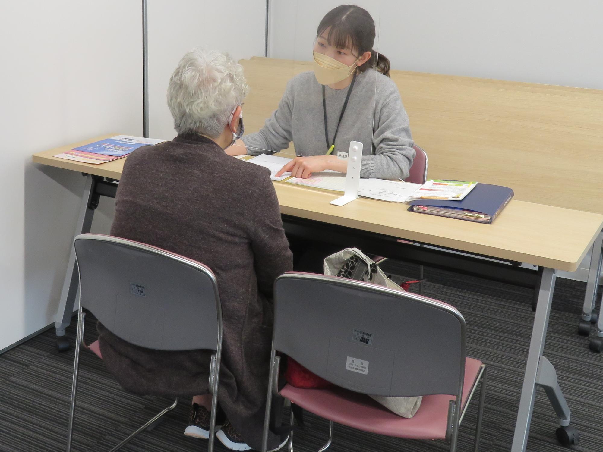 食事相談会の様子