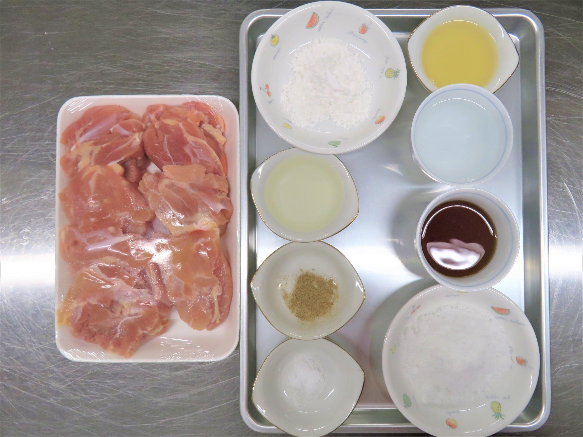 チキンレモンソテー材料