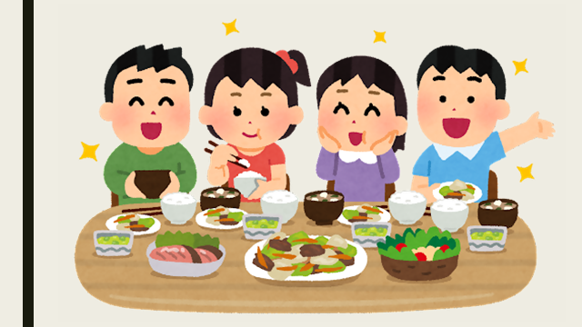 子ども達の楽しい食卓