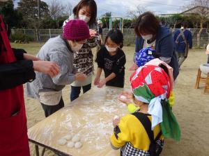 地域の方と丸めます