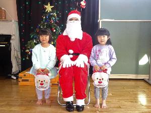 サンタさんと記念写真