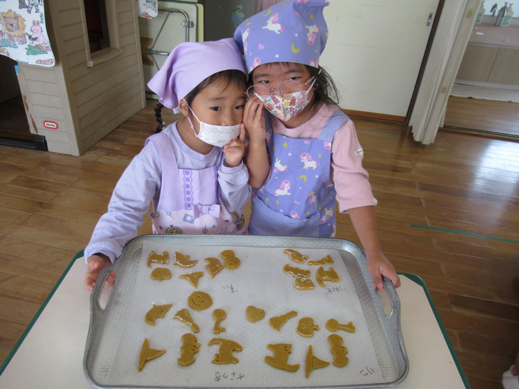 焼き上がりが楽しみだね！