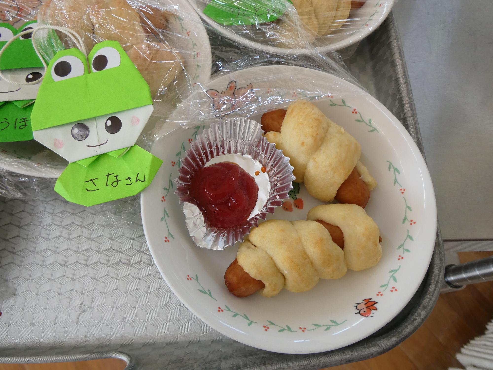 おいしそうなパンが焼けました