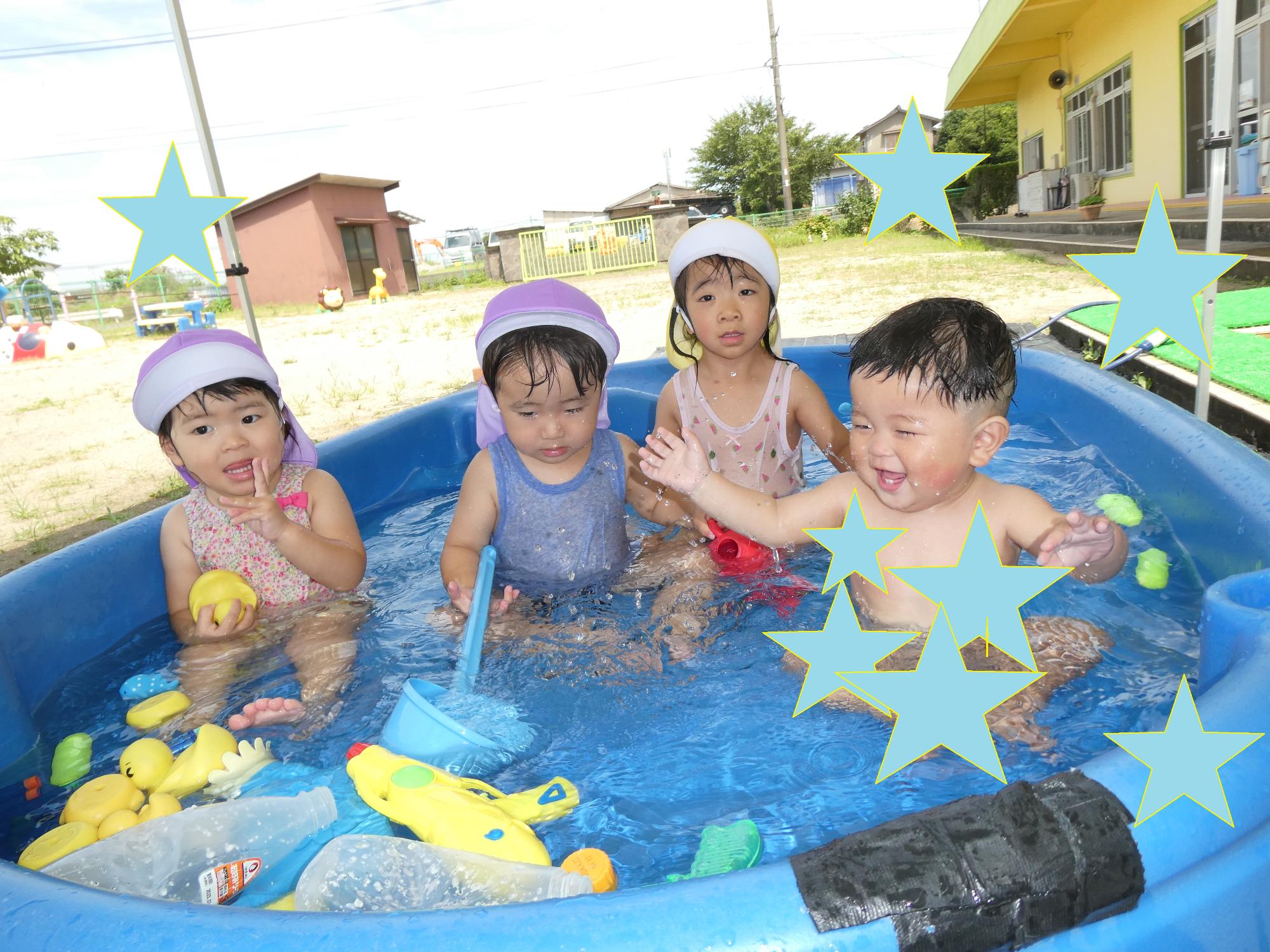 未満児水遊び