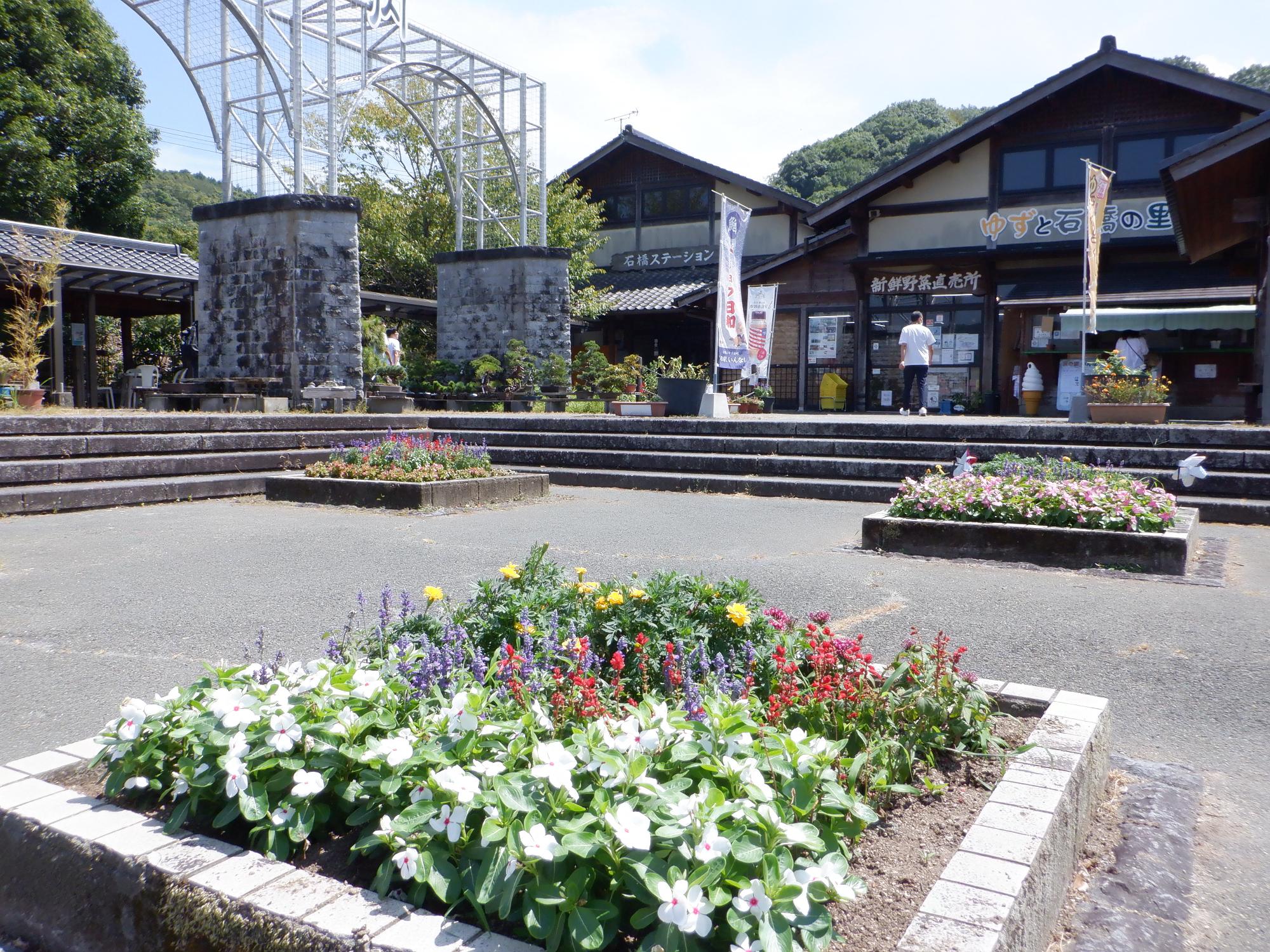 花壇・夏の花・道の駅