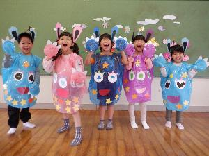 5歳児キョロキョロモンスターに変身