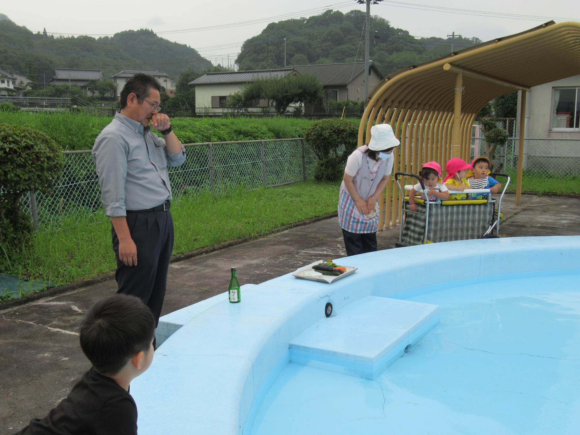園長先生のお話の様子