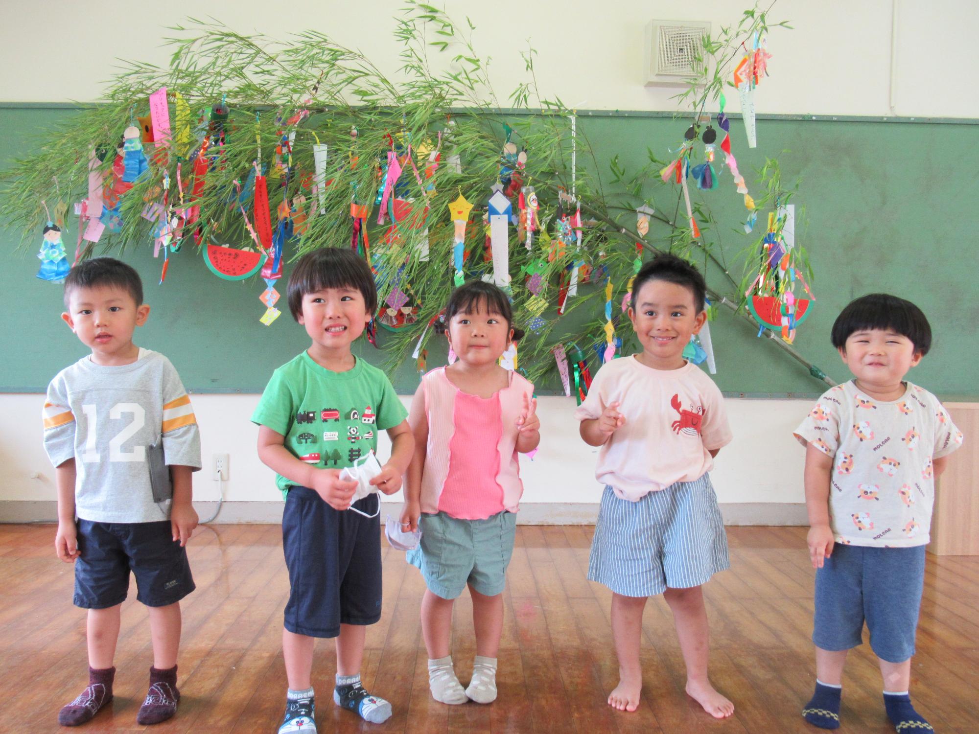 3歳児の集合写真