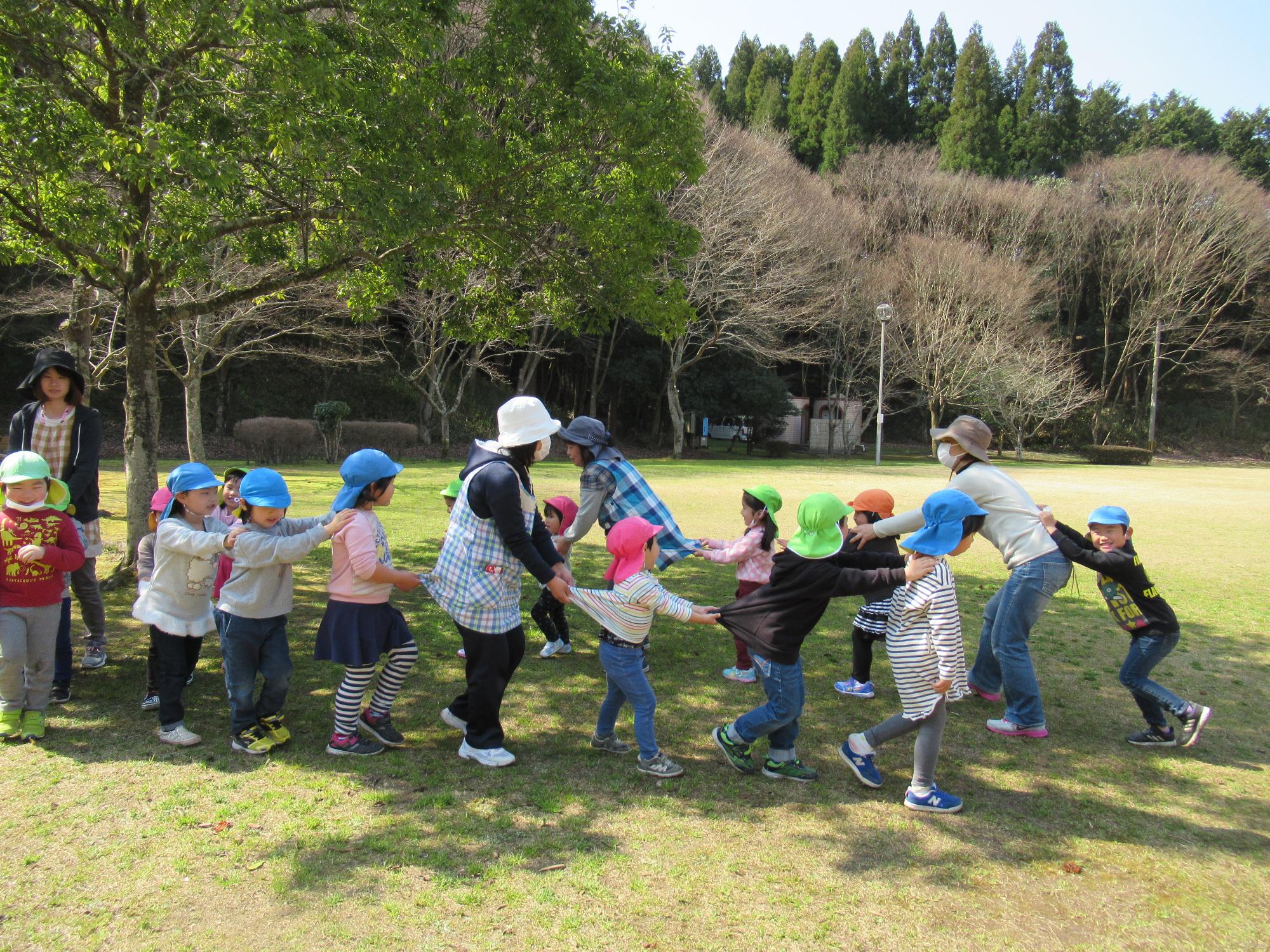 じゃんけん列車の様子