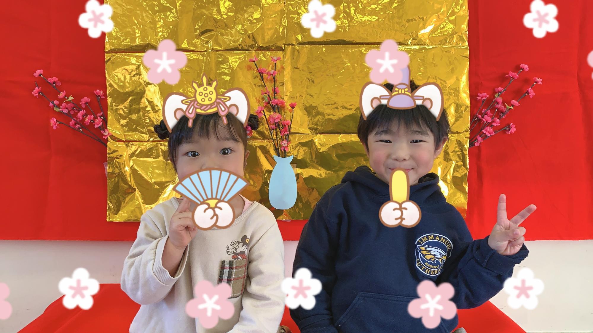 ひな祭りお内裏様とお雛様