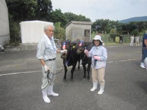 永野さんの受賞牛