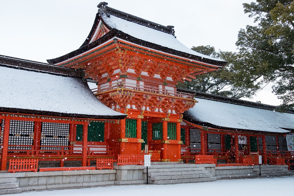 宇佐神宮雪