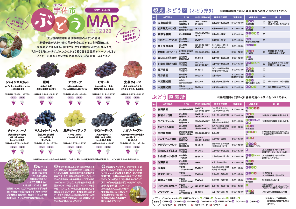 ぶどうマップ2023（情報面）