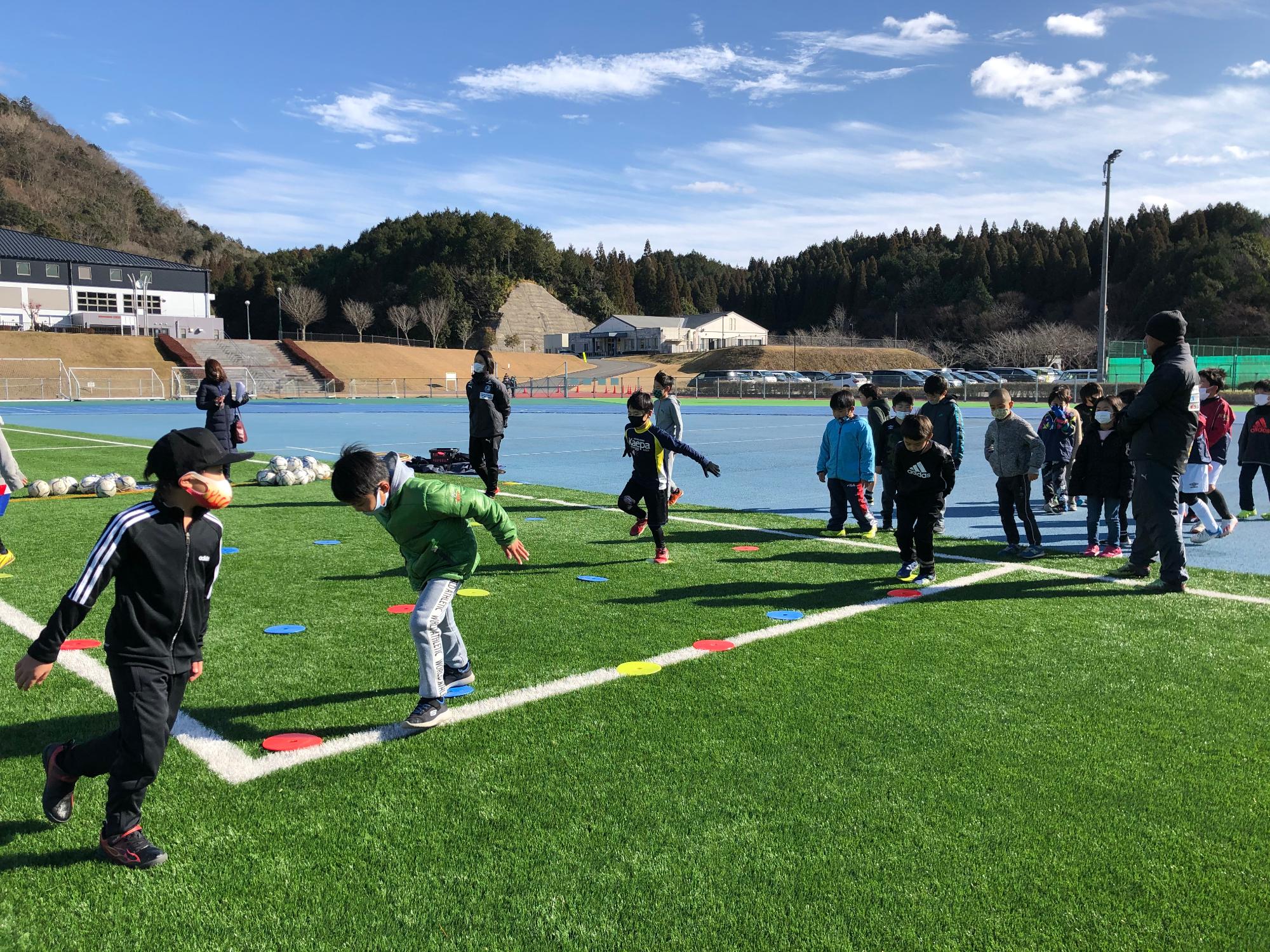 サッカー教室の様子