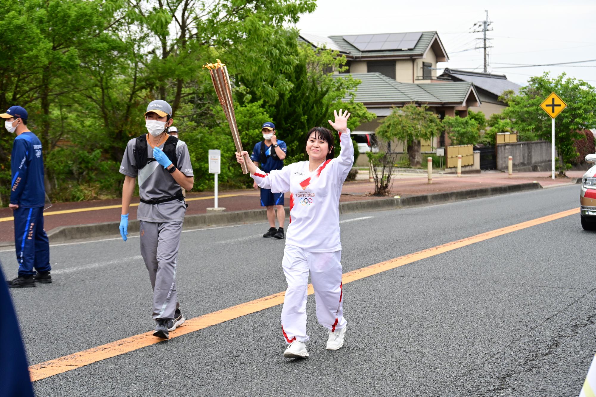 聖火リレースタート