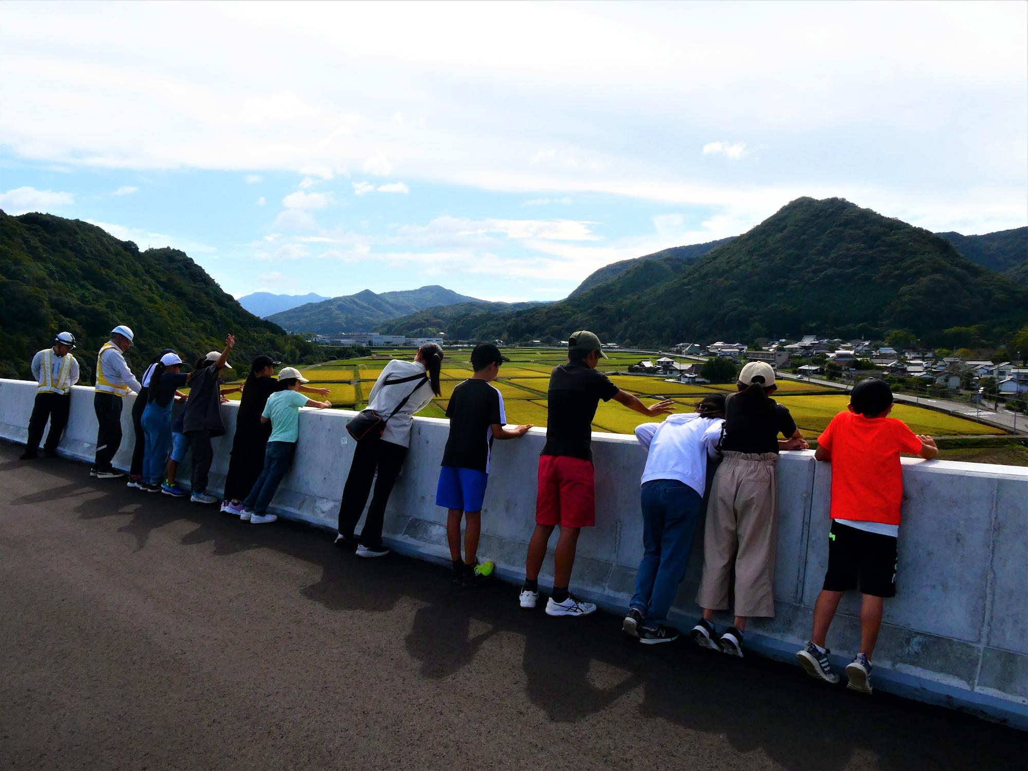高速道路から院内を展望
