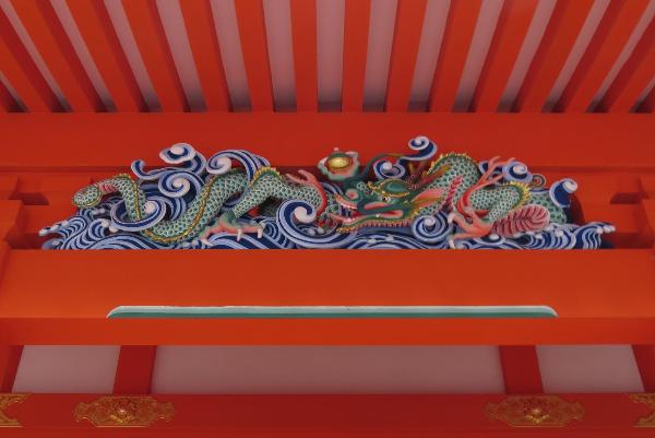 Dragon woodcarving