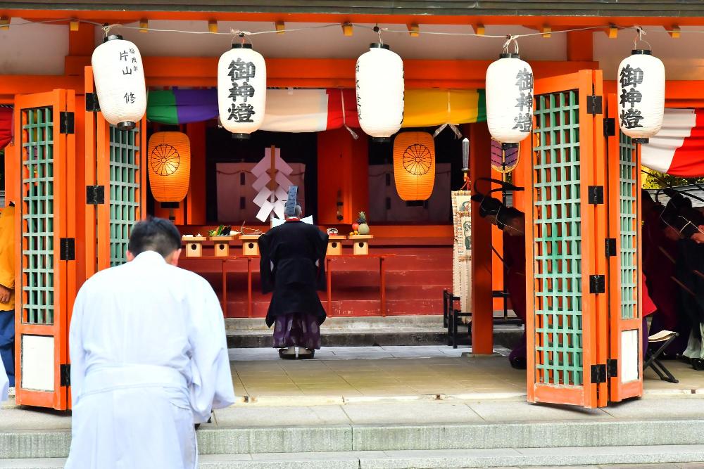 頓宮での祭典「頓宮御着輦祭」