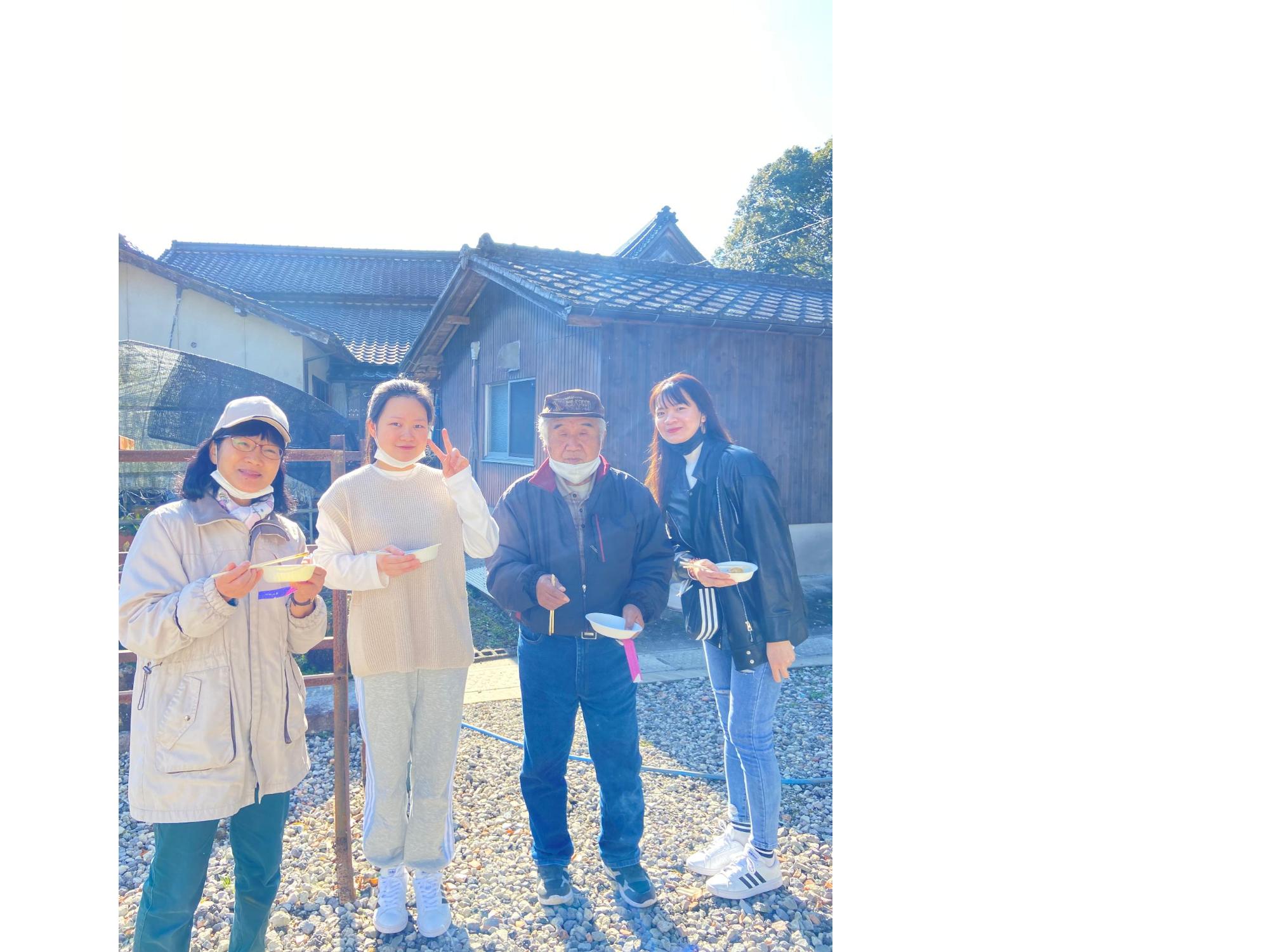 地元の方と