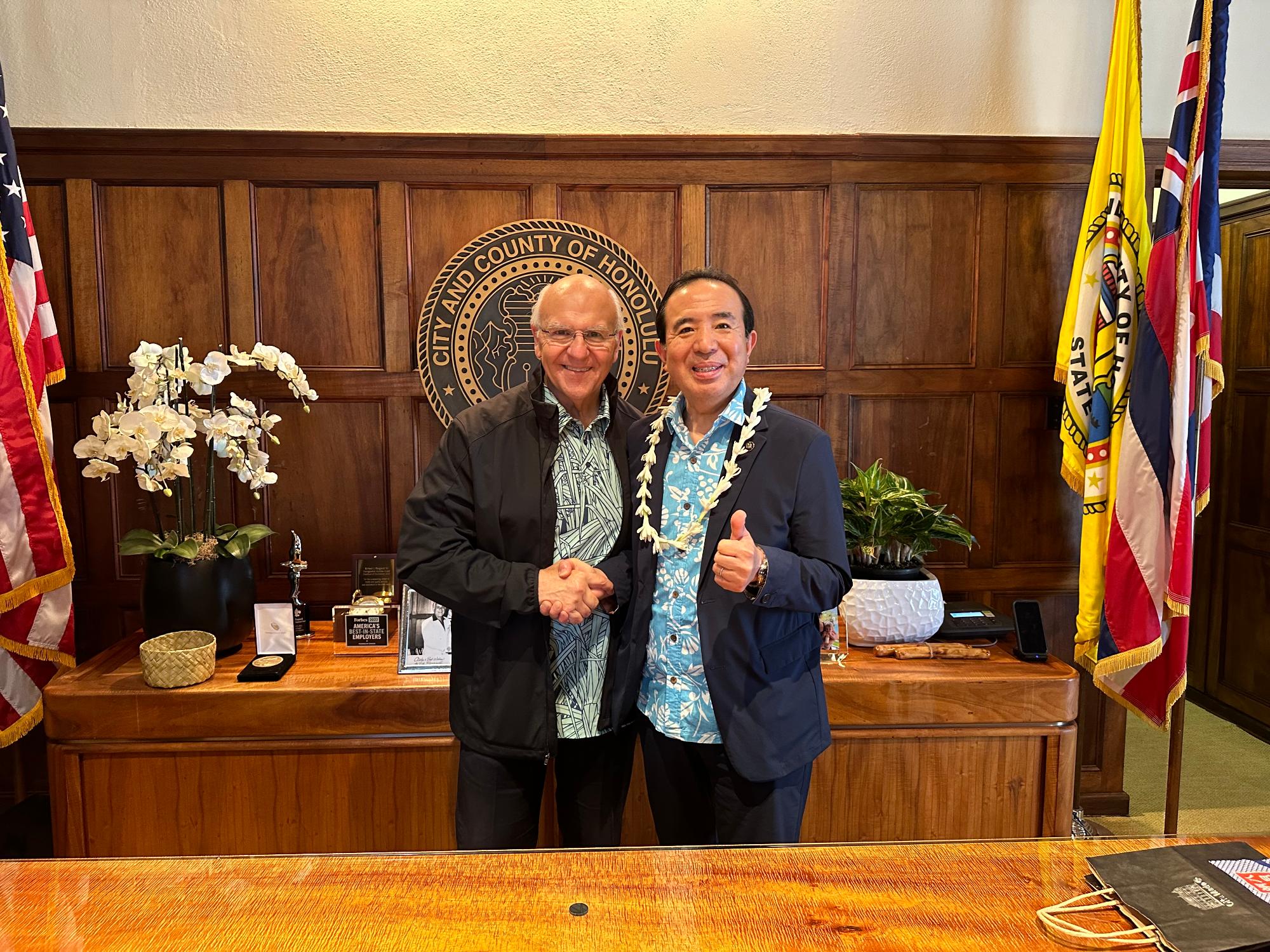 ブランジアディ市長と是永市長