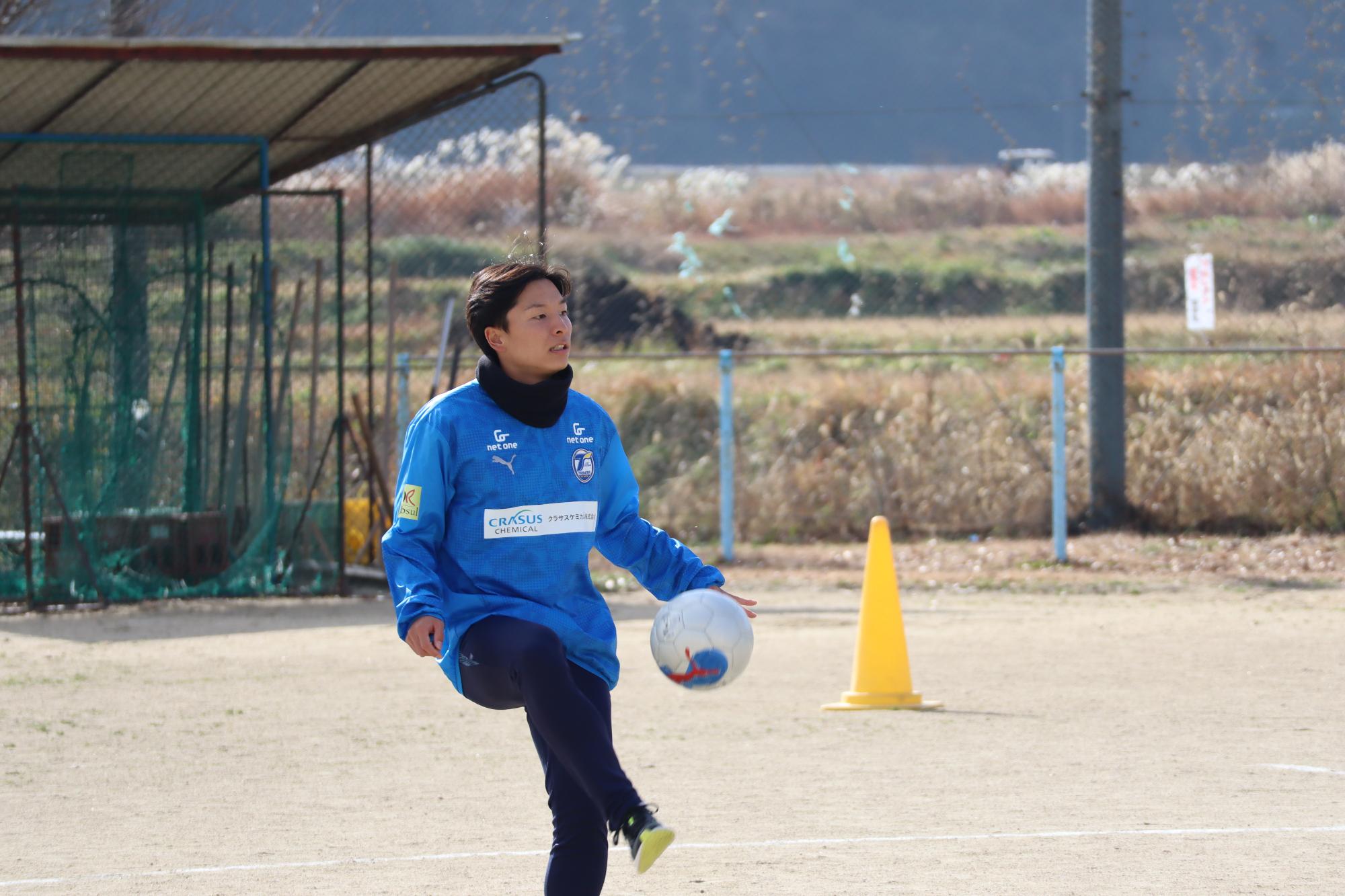 屋敷選手の華麗なボールさばき